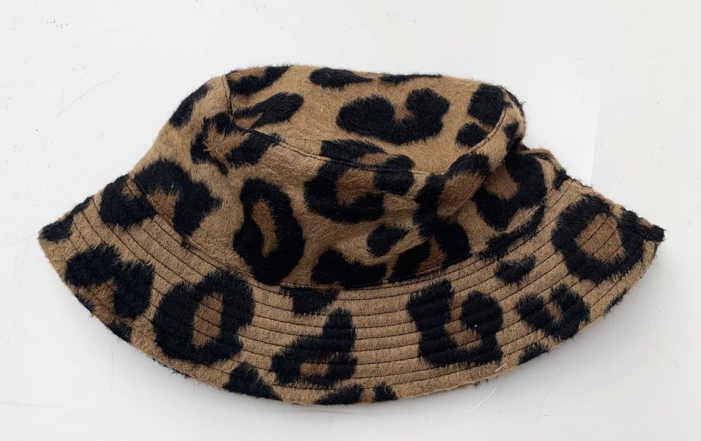 Kapelusz Bucket Panterka Cętki Brązowy Primark One Size