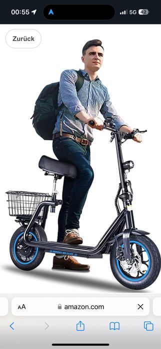 Trotinete bicicleta eléctrica Scooter Bogist 45km / 45kmh 500 W 13Ah