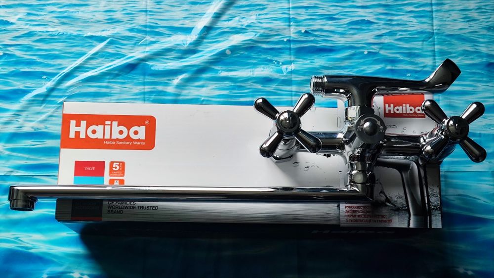 Смеситель, змiшувач для ванны HAIBA DOMINOX 140 EURO 100% Латунь