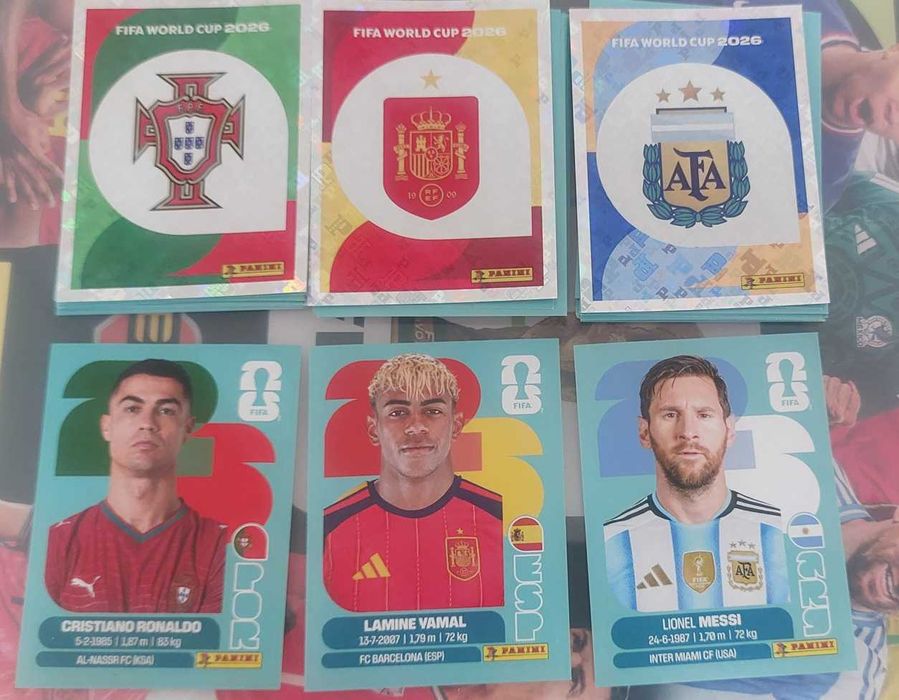 Cromos Panini Mundial 2026 - Muito Stock - Complete as suas falhas