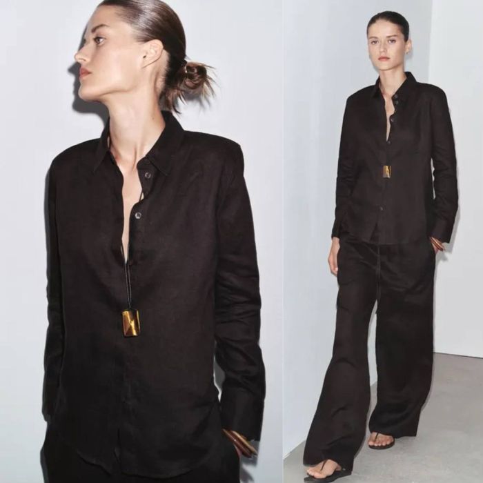 ZARA   Комплект із 100% льону.