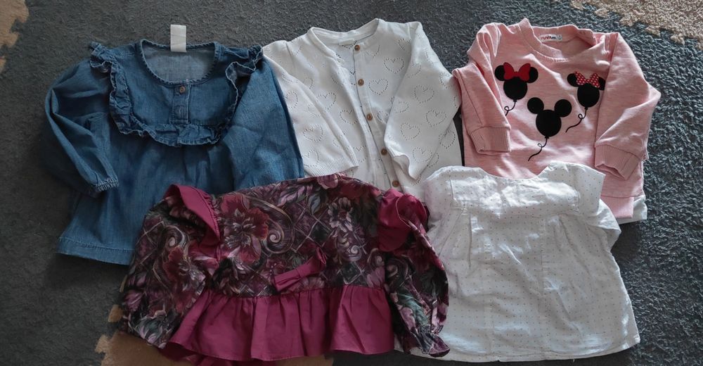 Bluzeczki dla dziewczynki 74