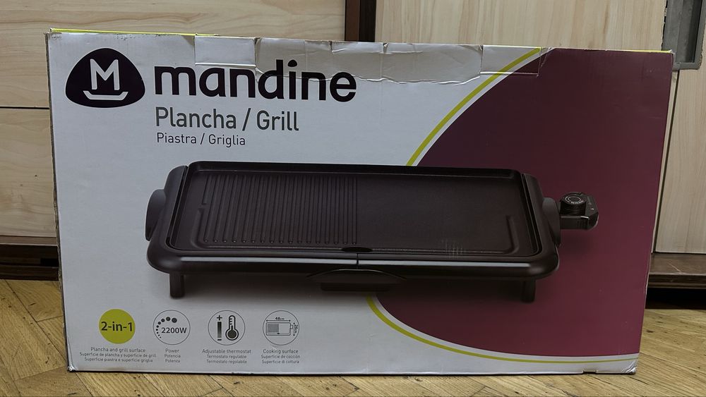Електрогриль Mandine 2-в-1 (2200W)