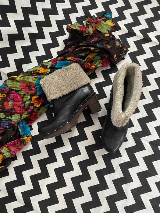 Півчобітки з натуральної шкіри Clarks 39 розмiр