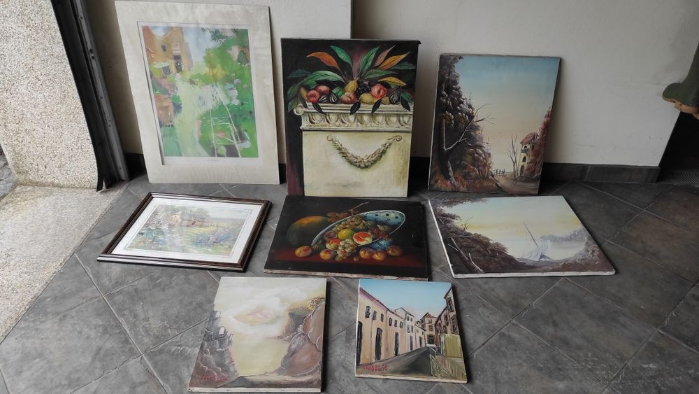 62 quadros antigos para despachar