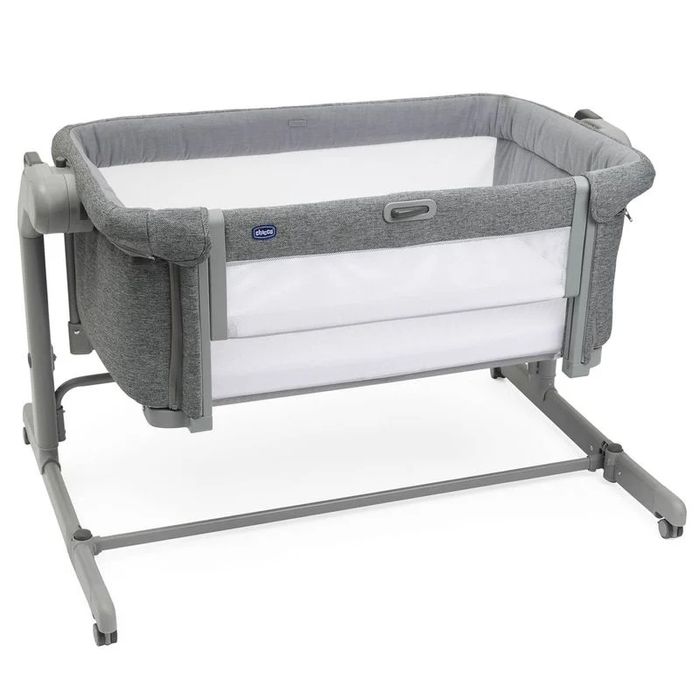 Дитяче ліжечко Chicco Next2Me Magic Evo Сіре