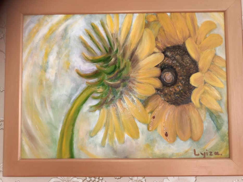 Картина соняшники