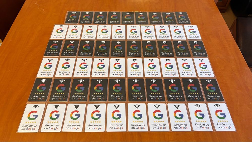 Cartões Google  NFC para negócios