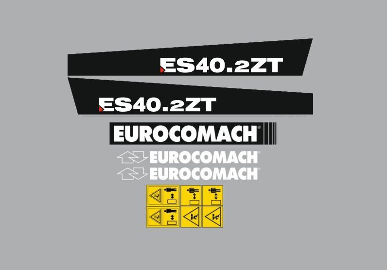Naklejki oklejenie EUROCOMACH ES40.2ZT Zamiennik