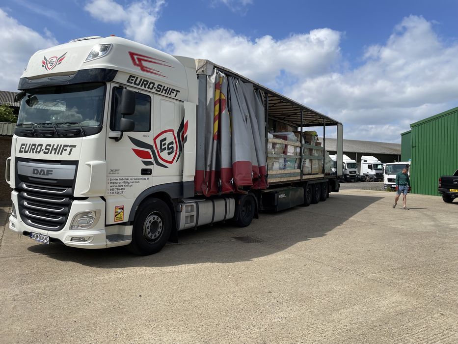 Transport Polska-Anglia UK*Doładunki*Traktory*Maszyny*Przyczepy*Towary