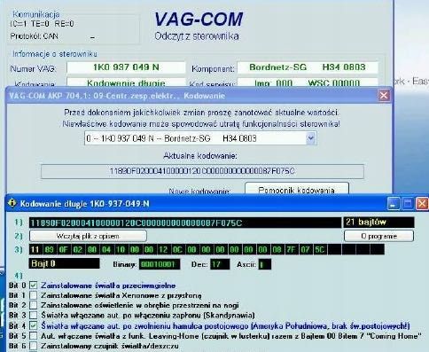 Zeszyt kodowań VCDS do aut marki VW / AUDI / SKODA / SEAT