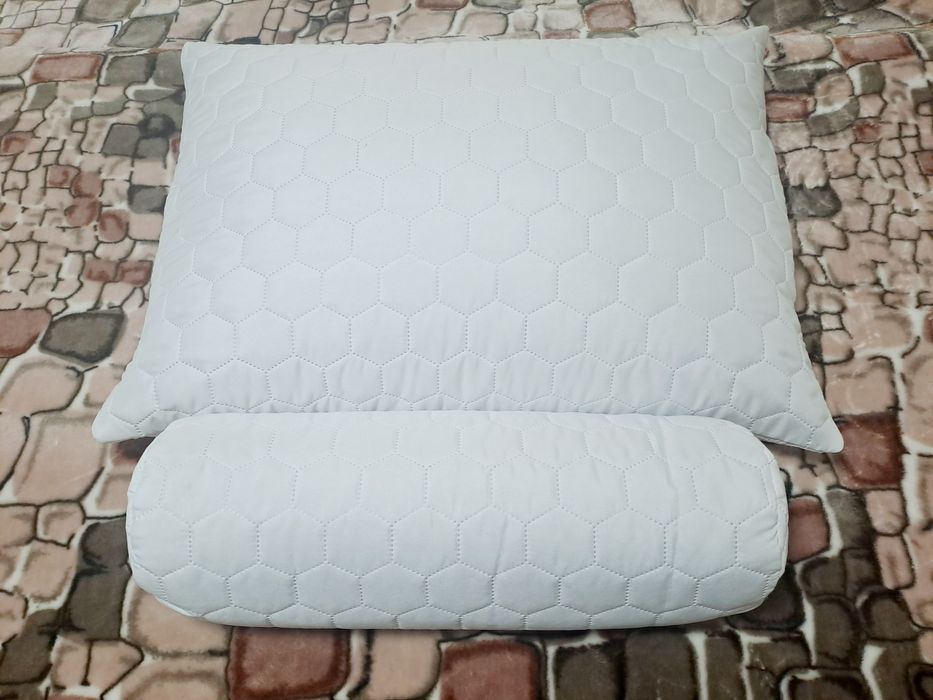 Валик 50на15 из гречневой лузги, Ортопедический, гипоаллергенный