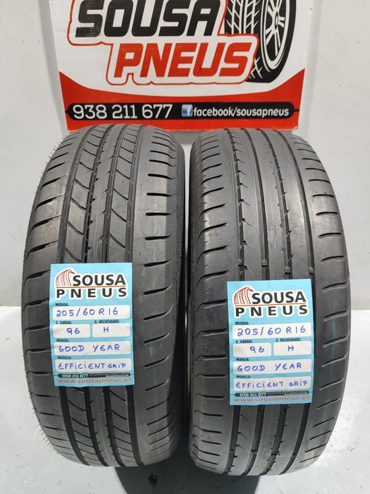 2 pneus semi novos 205-60R16 Good year - Oferta dos Portes