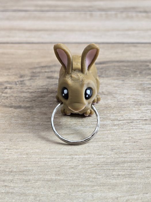 Breloczek Królik 3d - Brelok Druk3d fidget Keychain mixGadzet