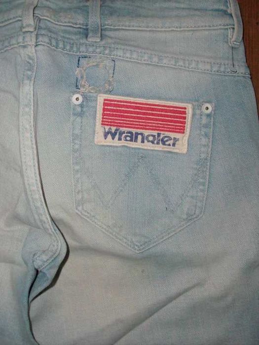 Spodnie jeansy Wrangler nowe "połatane" R.36