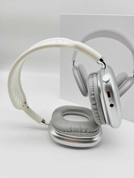 Лайтові Бездротові Навушники аірподс Max White без шумоподавлення 1в1