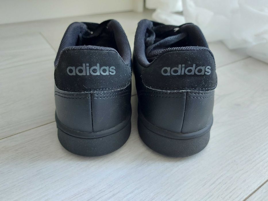 ADIDAS Buty sportowe trampki sneakersy wiązane czarne roz. 35,5