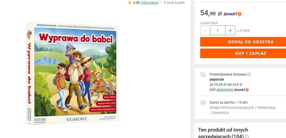 Egmont, 3 gry Kotek Psotek, Wyprawa do babci, Mali detektywi *