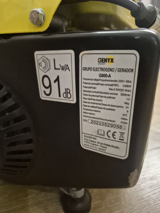 Agregat prądotwórczy Genyx Energy G800-A 700W
