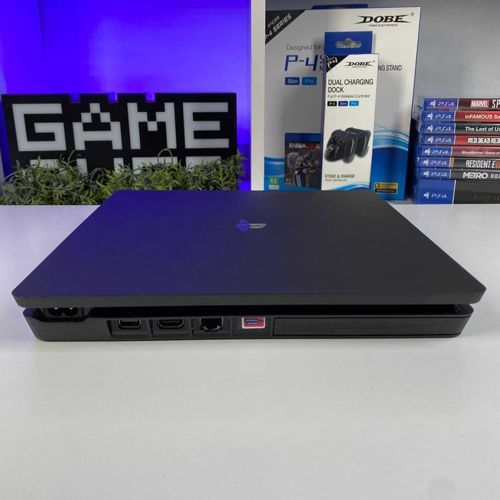 Консоль PlayStation 4 Slim 1TB Black Приставка Плейстейшен 4 Слім Б/У