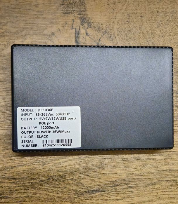 ДБЖ  ups упс DC1036P 12000mAh 36W бесперебойник повербанк для роутера