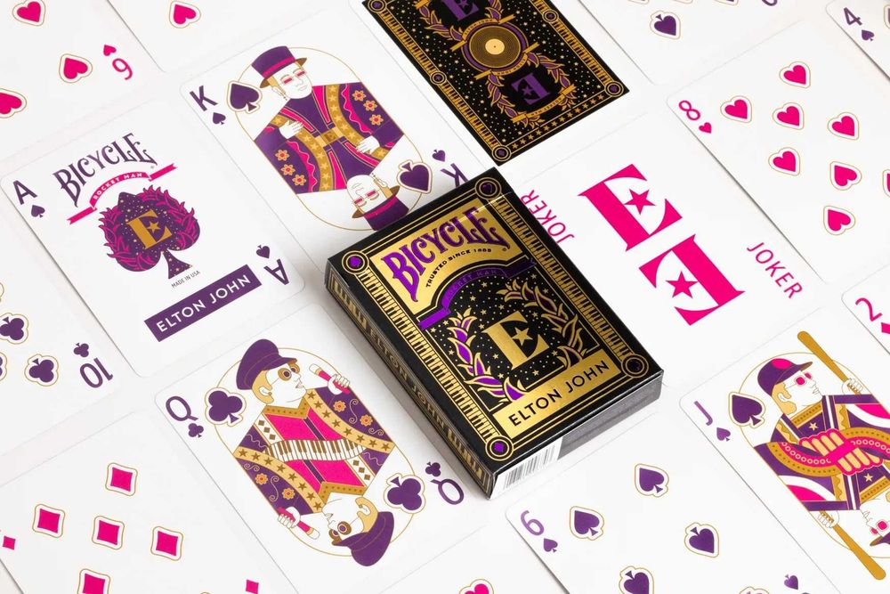 Baralhos de Cartas Mako Red ou Bicycle Elton John