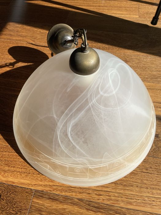 Lampa wisząca sufitowa szklana śr. 40 cm