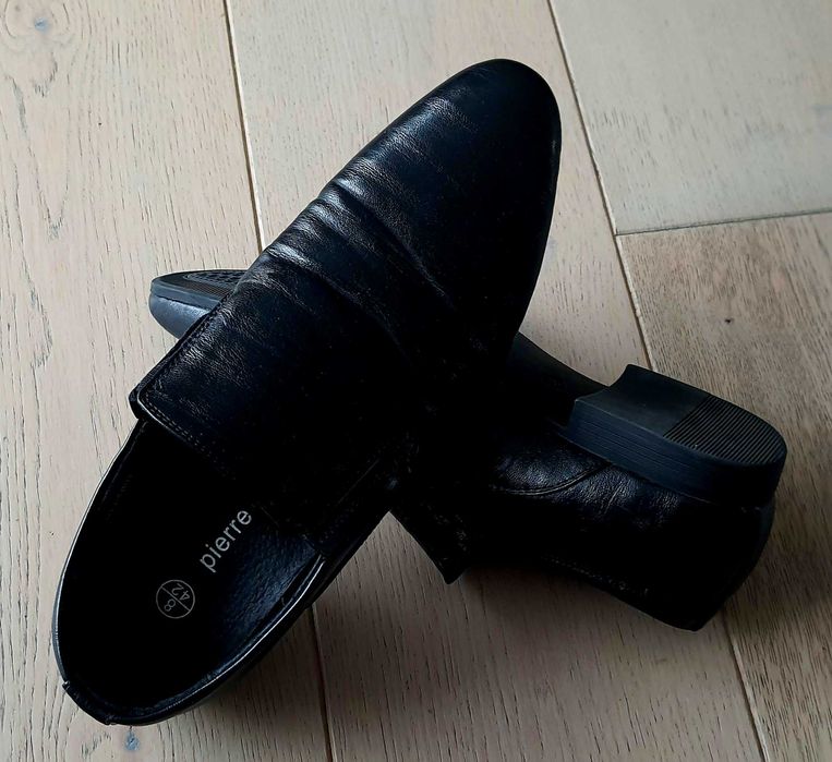 PIERRE CARDIN mokasyny 42 skóra naturalna męskie buty