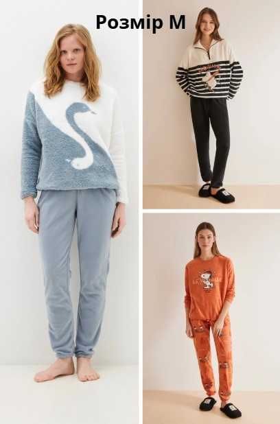 Жіночі теплі флісові піжами women'secret, розмір М та Л