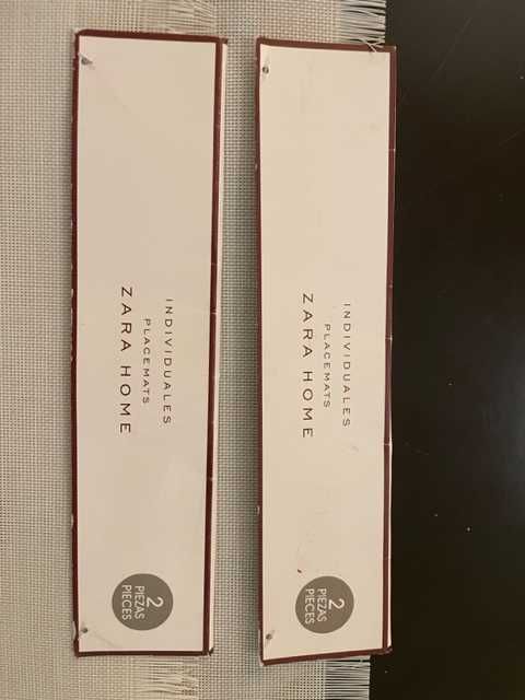 Zara Home conjunto de 2 individuais de mesa Novos
