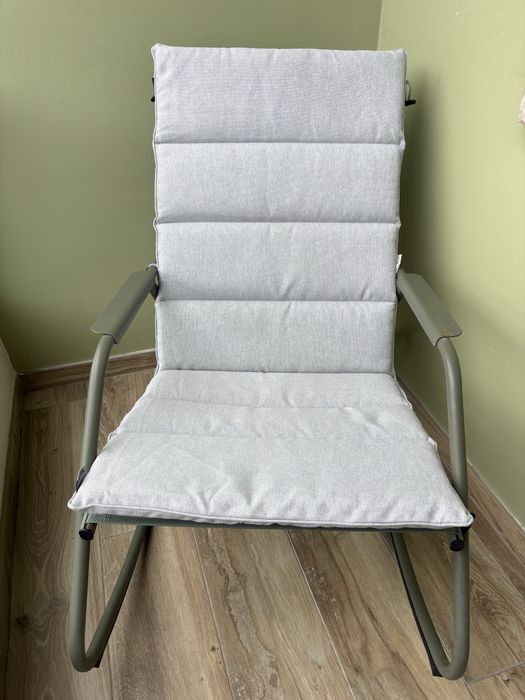 Cadeirão baloiço metal verde kaki Lyco Naterial