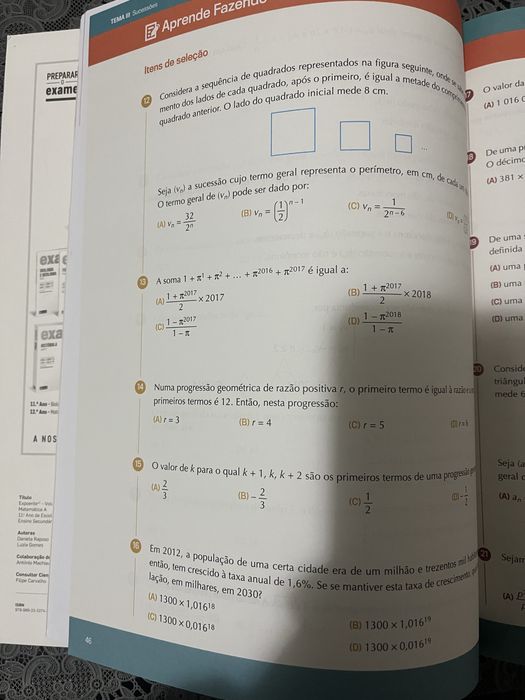 Livro de matemática 11 ano