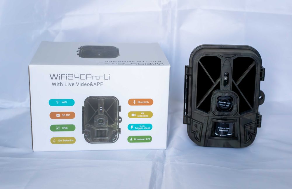 Фотопастка WiFi940Pro-Li 36 МП, 4K, Wi-Fi, Bluetooth, нічне бачення