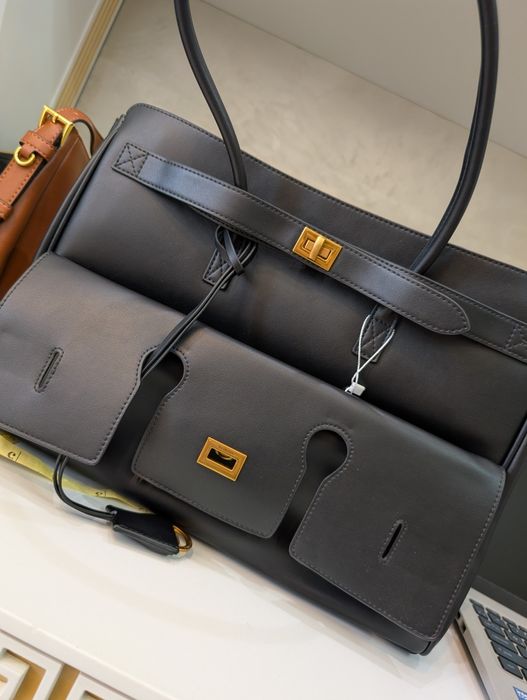 Велика сумка Balenciaga Преміум абсолютно вся шкіряна сумочка