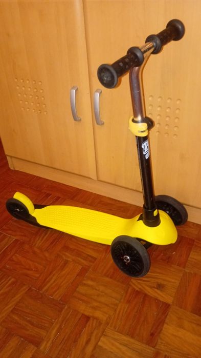 Trotinete Criança Btwin B100 3 Rodas Amarela