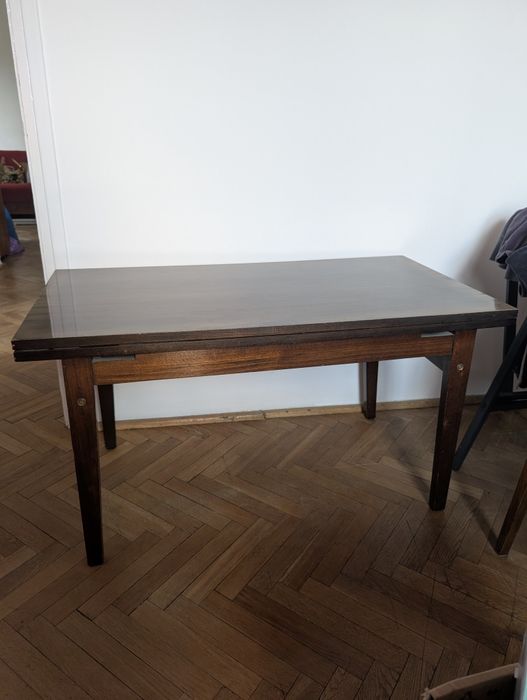 Niski stół rozkładany PRL
