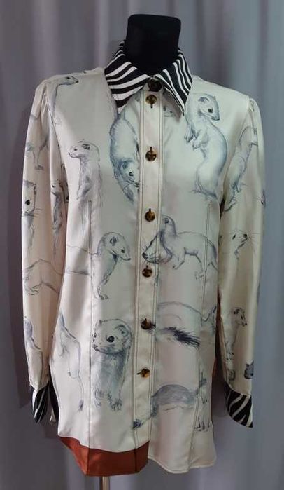 Винтажная шелковая рубашка Celine от Phoebe Philo