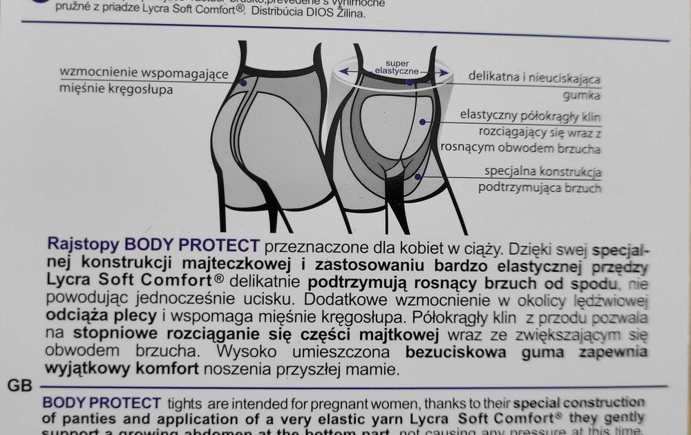 Rajstopy ciążowe GATTA BEAUTY 100den 3-M Nero