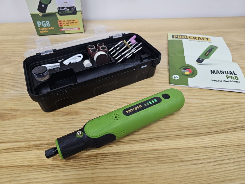 Гравер Аккумуляторный ProCraft +Насадки / Бормашина Гарантия 36мес