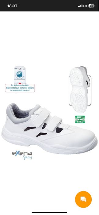 Продам спец обувь для работы,со вставкой на пальцах