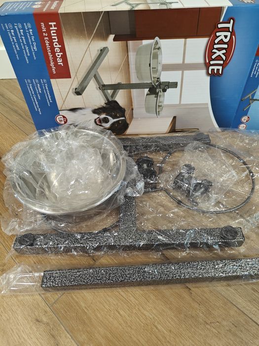 Trixie Миски на штативі хромовані для собак 1,8 л