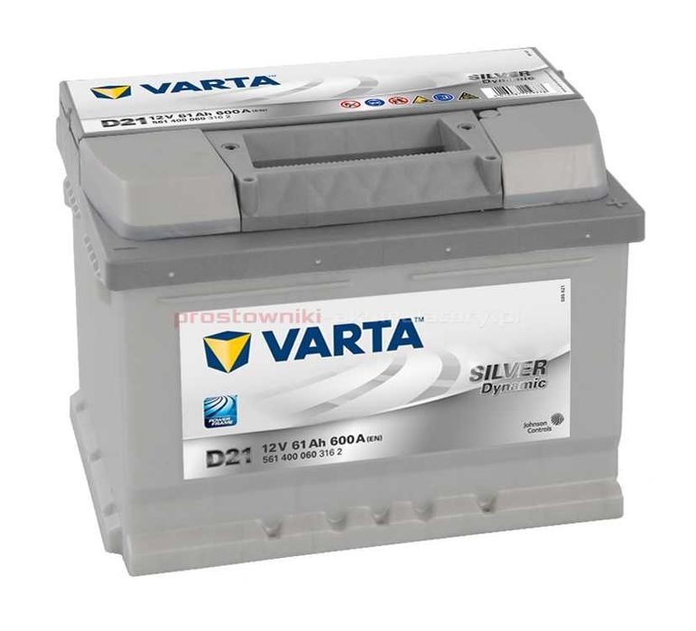Akumulator VARTA SILVER 61Ah 600A D21 Mikołaja Reja 6A