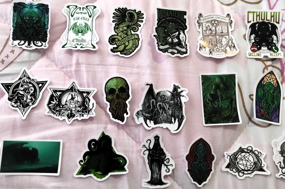 Colecção 50 Autocolantes Cthulhu H.P. Lovecraft