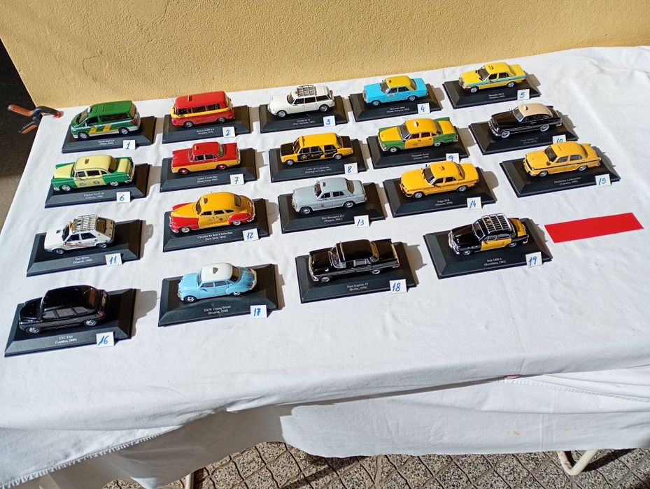 Miniaturas táxis do mundo