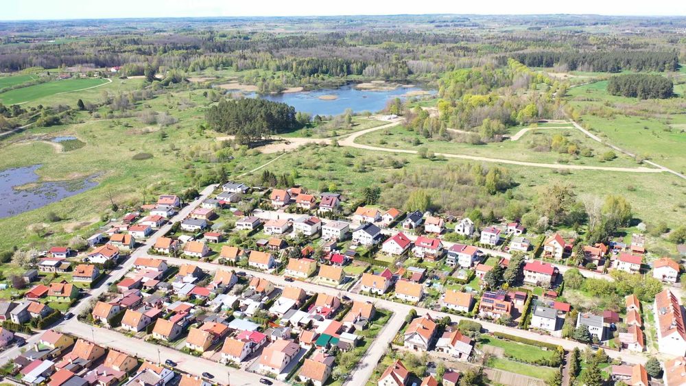 Działka 1477m2 , Biskupiec Poligon Prąd Woda Pierwsza linia PnB