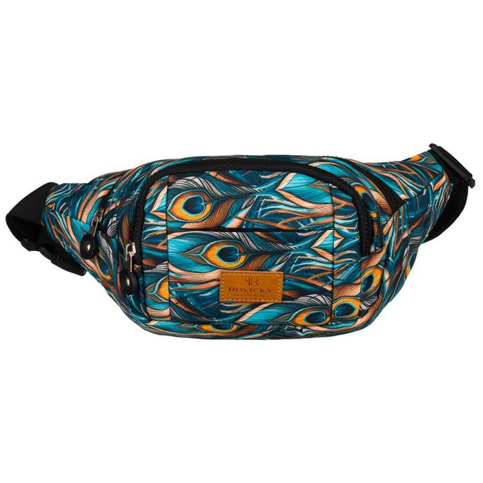 torebka damska na pas z wyrazistym wzorem - rovicky