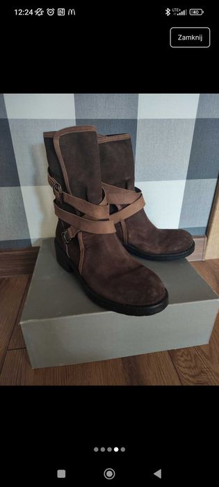 Skórzane botki Bagatt