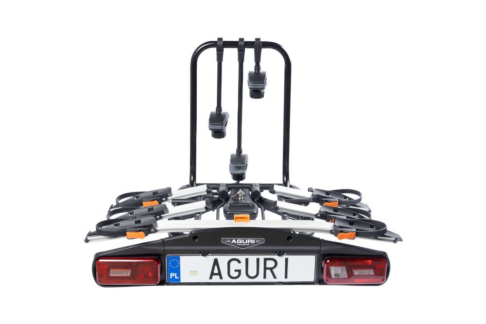 Bagażnik Platforma rowerowa hak Aguri ACTIVE BIKE PRO 4 Rowery Silver