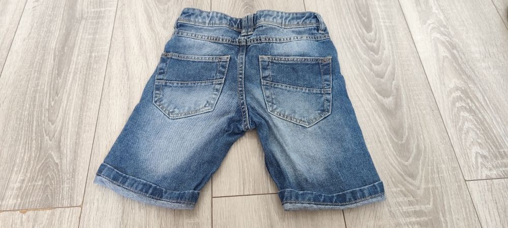 Szorty chłopięce jeansowe krótkie spodenki 128