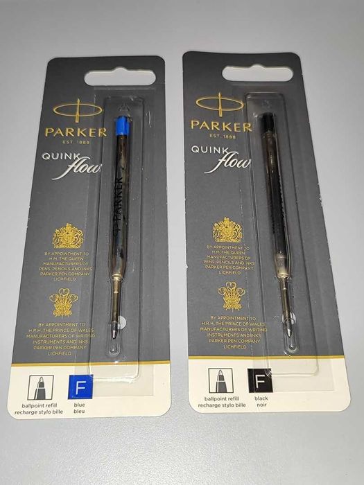 Parker Quinkflow 3 Sztuki Niebieskie 3 Sztuki Czarne Nowe Cena za 6szt